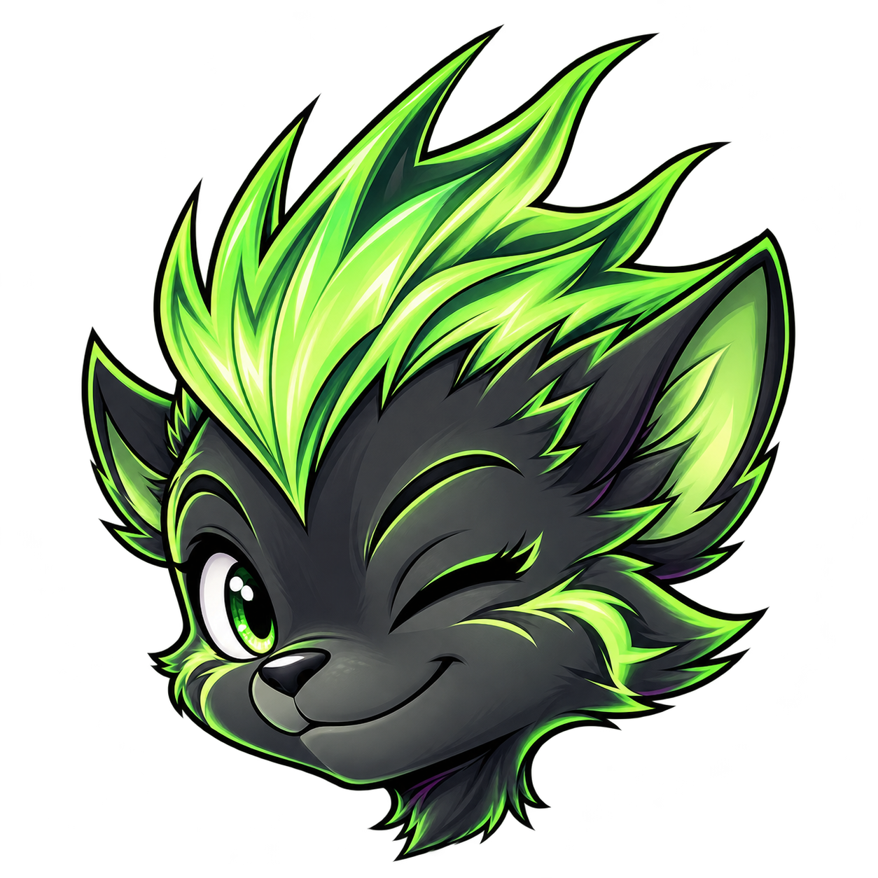 Full-color Kinetic Edge mascot head